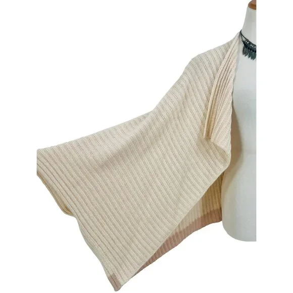 Pink Two Toned Open Knit Kimono Cardigan | Coastal Cowgirl Balletcore Boho Luxe - Picture 5 of 10